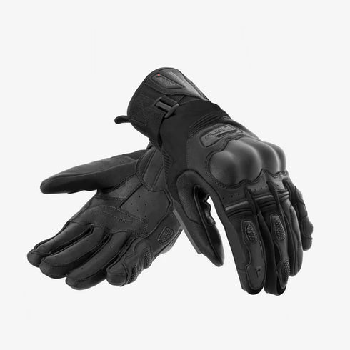 GUANTES REBELHORN LEATHER GLOVES RANGE BLACK